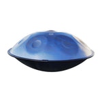 Handpan 10 note bleu - Re mineur, frequence 432hz, frequence 440hz, hang drum, instrument musique